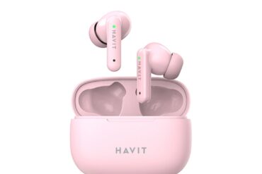 AURICULAR HAVIT INALAMBRICO CON BLUETOOTH 5.0 CONTROL TACTIL INTELIGENTE - PINK