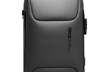 MOCHILA BANGE 7216 GRIS 15,6" ANTI ROBO C/LOCK USB Y MICRO USB