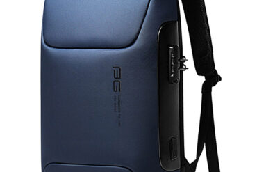 MOCHILA BANGE 7216 AZUL OSCURO 15,6" ANTI ROBO C/LOCK USB Y MICRO USB