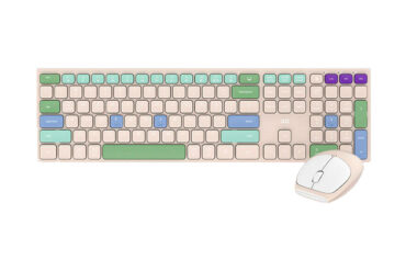 Teclado y Mouse Inalámbrico FANTECH WK895 GOPOP Beige