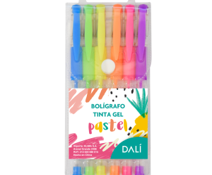Lapiceras de gel colores pastel 6 Unidades