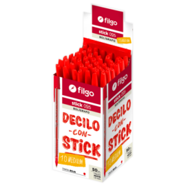 Lapicera Stick Rojo