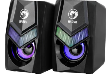 Parlantes Gamer 2x3w Rgb Usb Sg-118 Marvo Negro